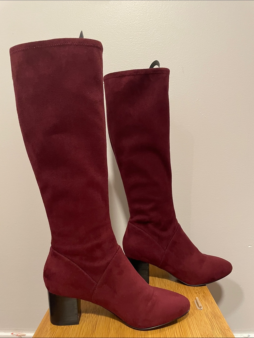 Boden knee high pull on suede boots EU size 40